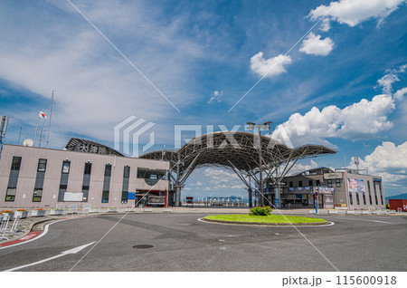 琵琶湖大津港風景　滋賀県大津市 115600918