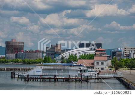 琵琶湖畔風景　大津市 115600923