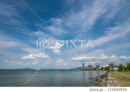 琵琶湖岸風景 大津市 琵琶湖岸風景 大津市 115600938
