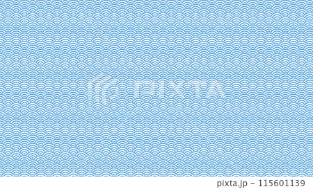 和柄の青海波の背景 和柄の青海波の背景 115601139