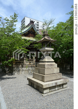天孫神社 石灯篭と拝殿 滋賀県大津市 天孫神社 石灯篭と拝殿 滋賀県大津市 115601868
