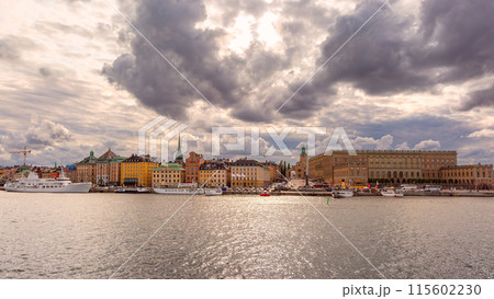 Historic Buildings along Stockholm Waterfront, Sweden Historic Buildings along Stockholm Waterfront, Sweden 115602230