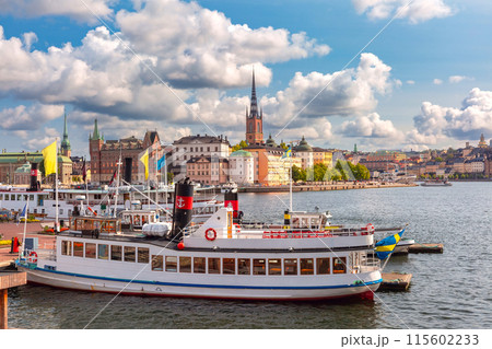 Boats and Waterfront in Stockholm, Sweden Boats and Waterfront in Stockholm, Sweden 115602233