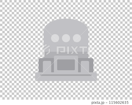 洋型墓石のイラスト 洋型墓石のイラスト 115602635