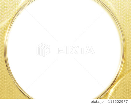 金色の和風フレーム 115602977
