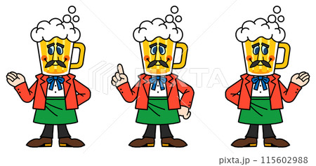 Beer master ビアマスター　飲食業系マスコットキャラクター 115602988