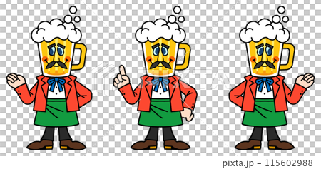 Beer master ビアマスター　飲食業系マスコットキャラクター 115602988
