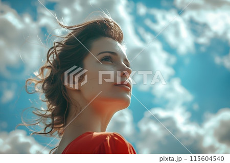 女性のポートレート2　AI生成画像 115604540