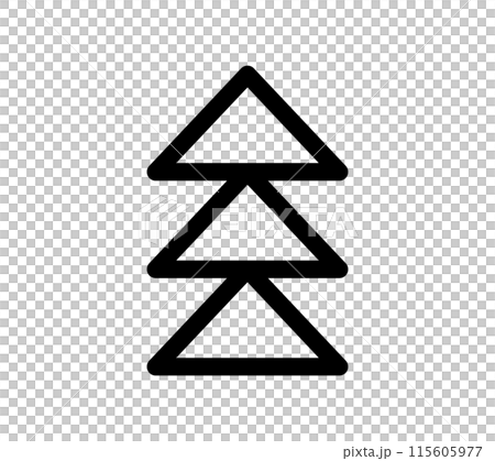 Simple triangle arrow icon 115605977