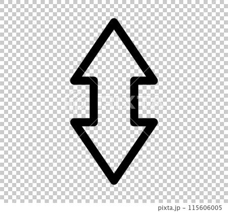 Simple double arrow icon 115606005