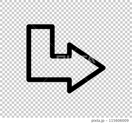 Simple arrow icon Simple arrow icon 115606009