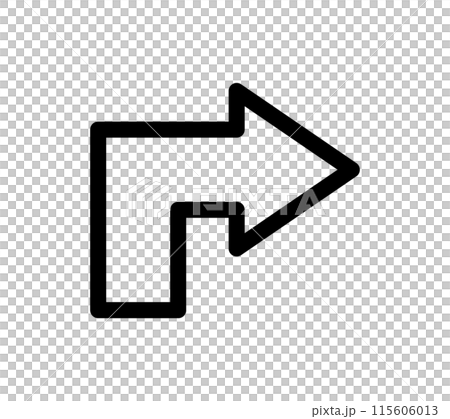 Simple arrow icon Simple arrow icon 115606013