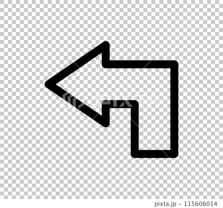 Simple arrow icon 115606014