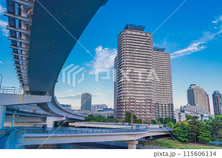 (東京都)レインボープロムナードお台場側の眺め (東京都)レインボープロムナードお台場側の眺め 115606134