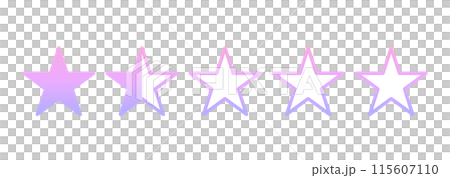 Pink gradation | 1.5 star mark Pink gradation | 1.5 star mark 115607110