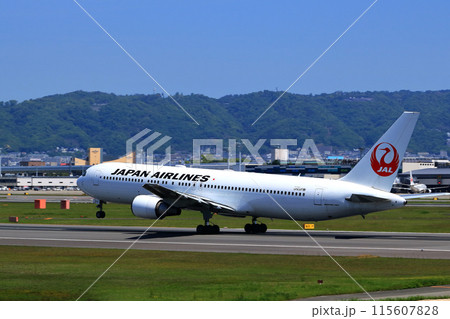 大阪国際空港　JAL　飛行機　離陸　スカイパーク 115607828