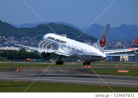 大阪国際空港　JAL　飛行機　離陸　スカイパーク 115607831
