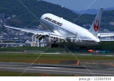 大阪国際空港　JAL　飛行機　離陸　スカイパーク 115607834