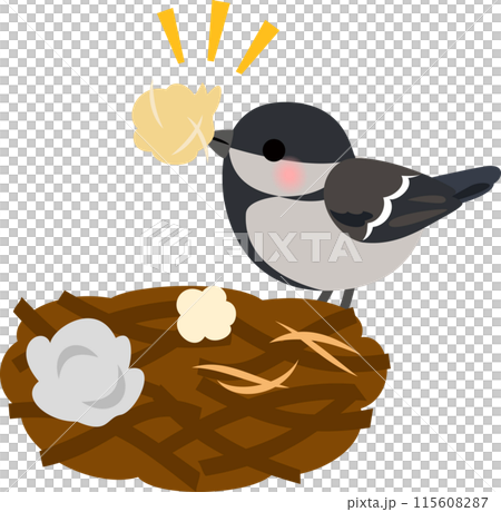 Great tits build nests out of animal fur 115608287