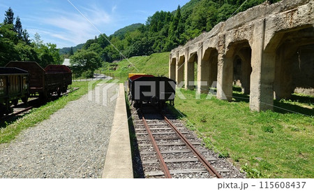 群馬県吾妻郡六合村の太子駅 115608437