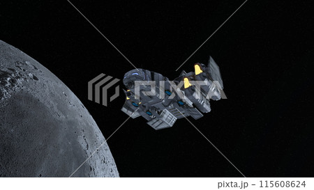 宇宙船と月 115608624