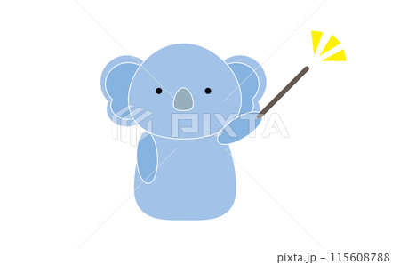 差し棒を持ったコアラ 115608788