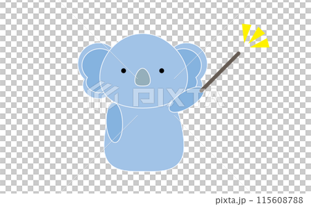 差し棒を持ったコアラ 115608788