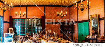 長崎出島 和蘭商館跡 カピタン部屋 2階 大広間 パノラマ 【長崎市】 長崎出島 和蘭商館跡 カピタン部屋 2階 大広間 パノラマ 【長崎市】 115609455