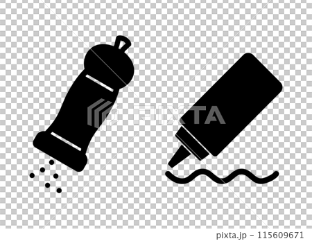 胡椒　スパイス　ソースボトル　アイコン 115609671