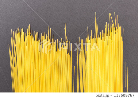 Spaghetti pasta on neutral background 115609767