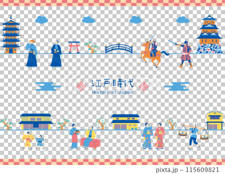 Edo period illustration collection 115609821