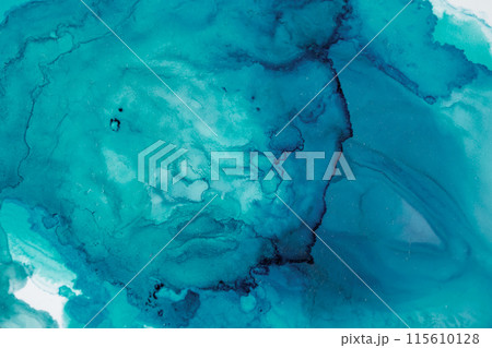 鮮やかな水彩画 アルコールインク 幻想的 鮮やかな水彩画 アルコールインク 幻想的 115610128