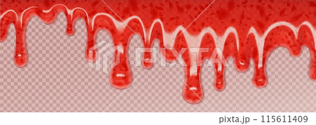 Red liquid substance splash 115611409