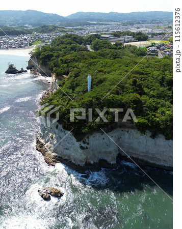 茨城 日立 川尻灯台(ドローン空撮) 茨城 日立 川尻灯台(ドローン空撮) 115612376