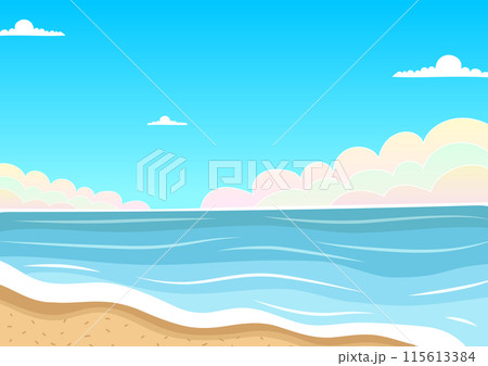 Sea Illustration - background art good for design graphics 115613384