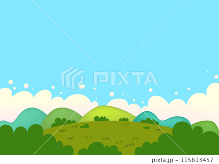 Garden, Hill Illustration - background art good for design graphics Garden, Hill Illustration - background art good for design graphics 115613457
