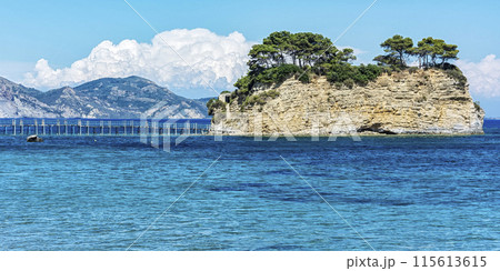The island of Agios Sostis near the town of Laganas (Zakynthos island, Greece) The island of Agios Sostis near the town of Laganas (Zakynthos island, Greece) 115613615