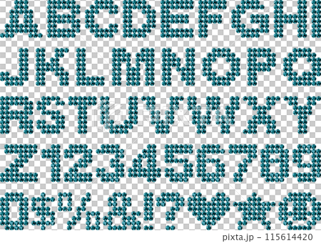 Rhinestones, letters, teal Rhinestones, letters, teal 115614420