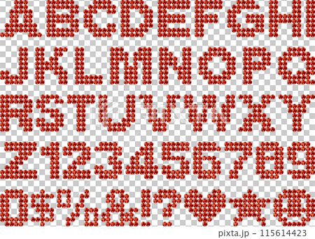 Rhinestones, letters, red Rhinestones, letters, red 115614423