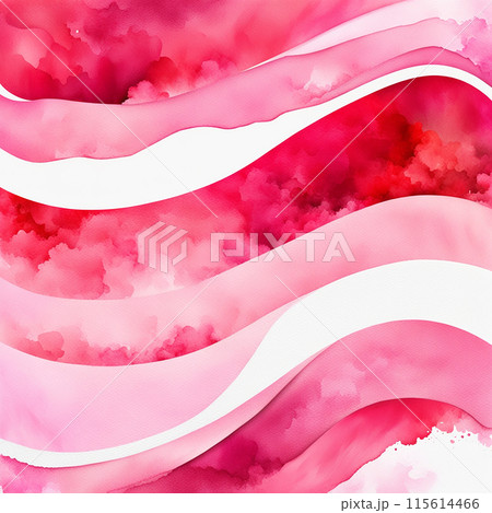 Abstract watercolor pink, red background and texture. Design background for banner. pink background wallpaper, love concept. 115614466