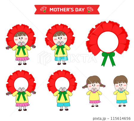 Carnation Flower Illustration Design-Ligua Character 115614656