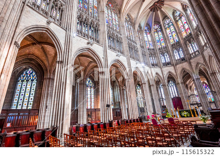 Cathedral of Our Lady, Evreux, France, interiors 115615322