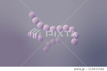 溶連菌(溶血性連鎖球菌)イメージ図 115615582