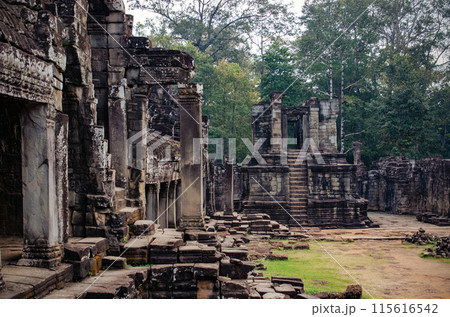 Temple of Angkor Wat in Cambodia. Khmer civilization. Siem Reap. 115616542