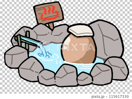 Hot spring egg 115617330