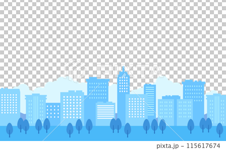 建築物林立的城市景觀插圖 115617674