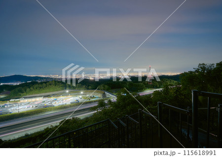 千提寺展望台から見た夜景 千提寺展望台から見た夜景 115618991