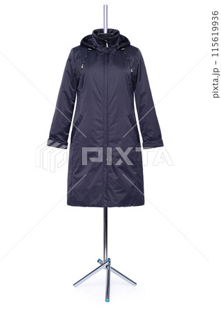 Women's and men's clothing on a mannequin 115619936