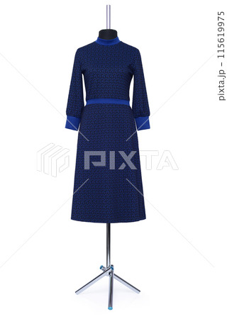 Women's and men's clothing on a mannequin 115619975