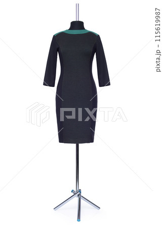 Women's and men's clothing on a mannequin 115619987